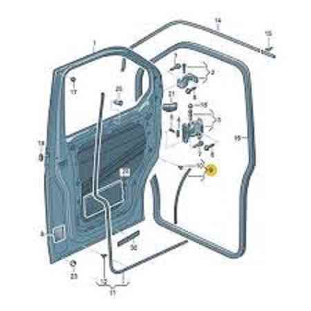 Уплотнитель арки двери или крыла Transporter.Caravelle Multivan. Caddy.Кадди,Транспортер Алматы