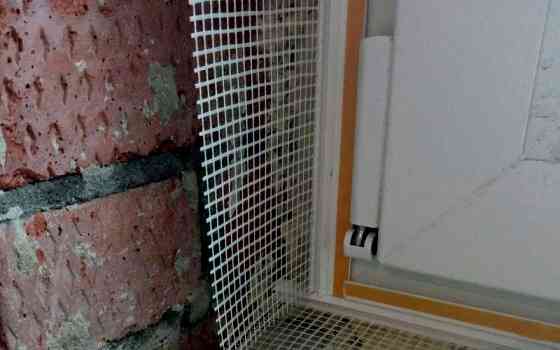 Профиль примыкания к оконным и дверным проемам с сеткой и пыльником Profigips, 6 мм х 3м, белый Алматы