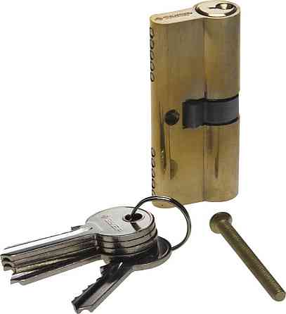 Механизм цилиндровый, ЗУБР, 70 мм, 5-PIN, 5 шт., тип ключ-ключ (52101-70-1) Алматы