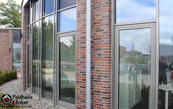 Клинкерная плитка "Feldhaus Klinker" для фасада и интерьера R560 carbona carmesi colori Алматы