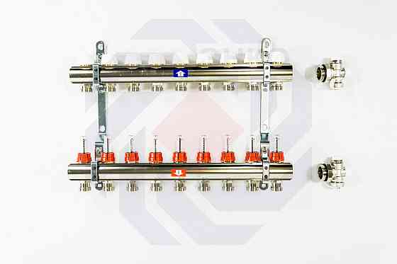 Комплект коллекторов с расходомерами ITAP 916C 9 контуров Алматы