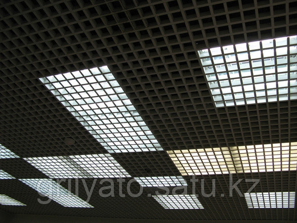 Растровые потолки 100х100 чёрный Алматы - изображение 3