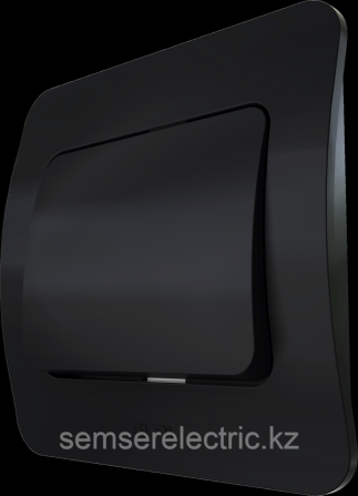 JAZZ Черный матовый Выключатель одноклавишный M+K Алматы - изображение 1
