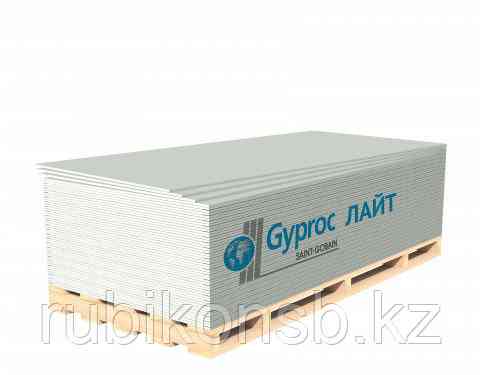 Гипсокартон ГКЛ GYPROC 2500х1200х9,5мм Алматы