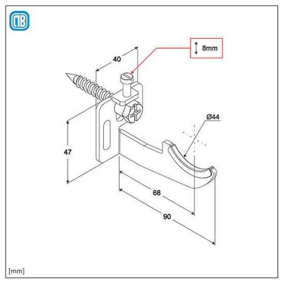 Комплект Кронштейнов для радиаторов MB FIX IT T3 - 60210163 - (50 шт.) Алматы