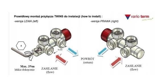 КОМПЛЕКТ ТЕРМОСТАТИЧЕСКИЙ VARIO TERM, 50 ММ, TWINS, УГЛОВОЙ, ПРАВЫЙ, АНТРАЦИТ/ГЛЯНЦ. ГРАФИТ Алматы