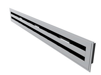 Наружняя решетка с алюминиевыми лопостями Алматы - изображение 3