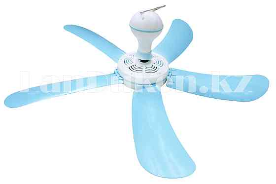 Потолочный вентилятор "Лепесток" голубой (Fei Peng) 5 лопастей d = 31.5 см Алматы