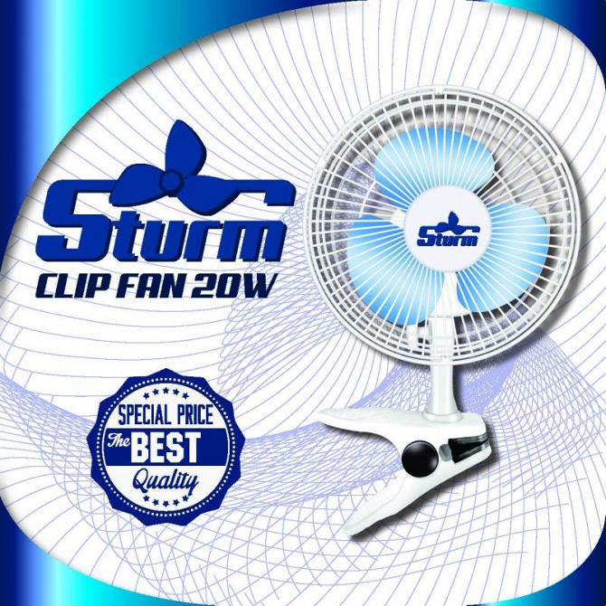 STURM Clip Fan 20W, диаметр 15см (Чехия) Алматы - изображение 1