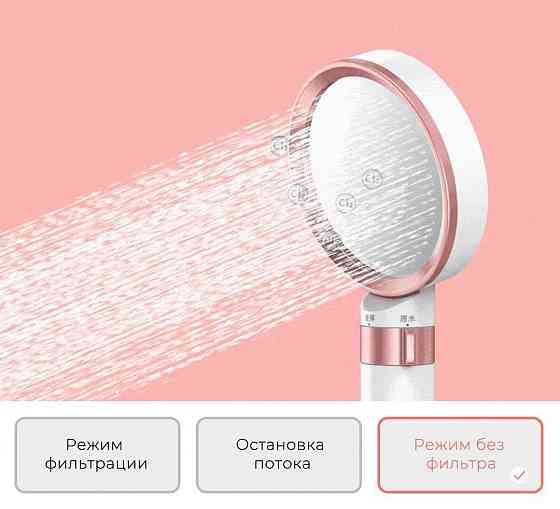 Лейка для душа с функцией фильтрации dIIIb Dechlorination Pressurized Beauty Shower (черный) Астана