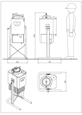 Дистиллятор Di160Ax Formeco (регенератор растворителя) Нур-Султан - изображение 2
