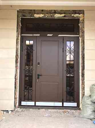 Дверь стальная двупольная с влагостойким МДФ и покрытием Винорит пр-во Израиль Нур-Султан