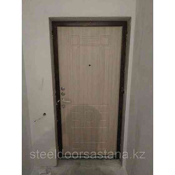 Дверь стальная МДФ с двух сторон с комбинированной обналичкой Нур-Султан