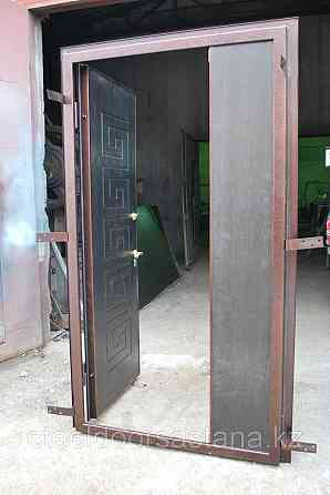 Дверь стальная двупольная снаружи металл внутри МДФ Нур-Султан