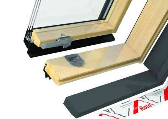 Мансардное окно ROTO Designo R49 (двухкамерный стеклопакет) Нур-Султан