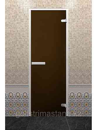 Дверь для хамам "ЛАЙТ" 1900, Бронза Матовая, 700 Нур-Султан