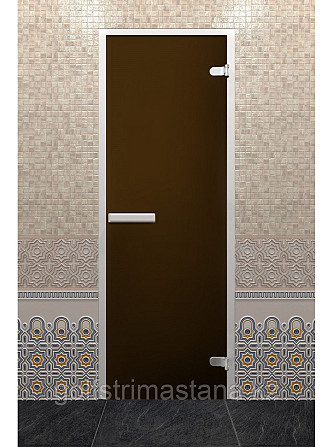 Дверь для хамам "ЛАЙТ" 1900, Бронза Матовая, 700 Нур-Султан - изображение 1