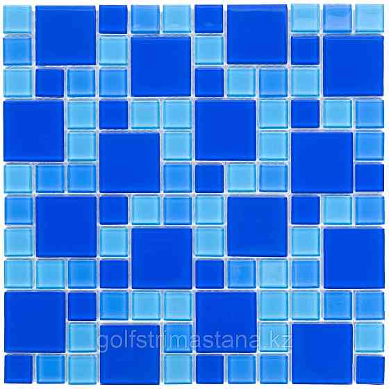 Мозаика стеклянная Aquaviva Cristall Dark Blue DCM305 (23 мм - 48 мм) Астана