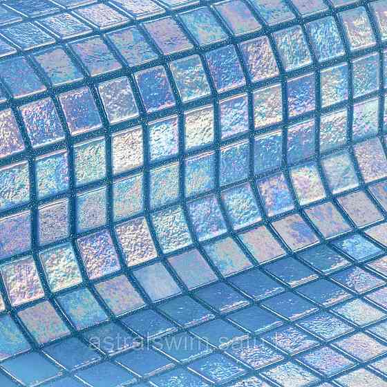 Стеклянная облицовочная мозаика модели Ocean Астана