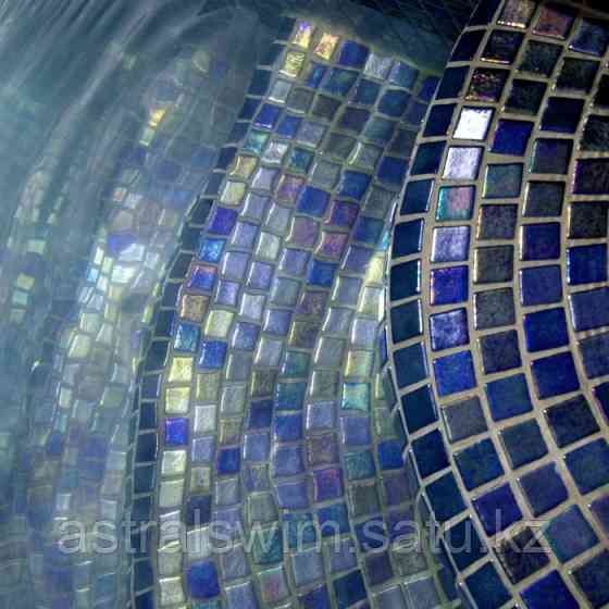 Стеклянная облицовочная мозаика модели Zafiro Астана