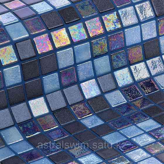 Стеклянная облицовочная мозаика модели Blue Lagoon Нур-Султан
