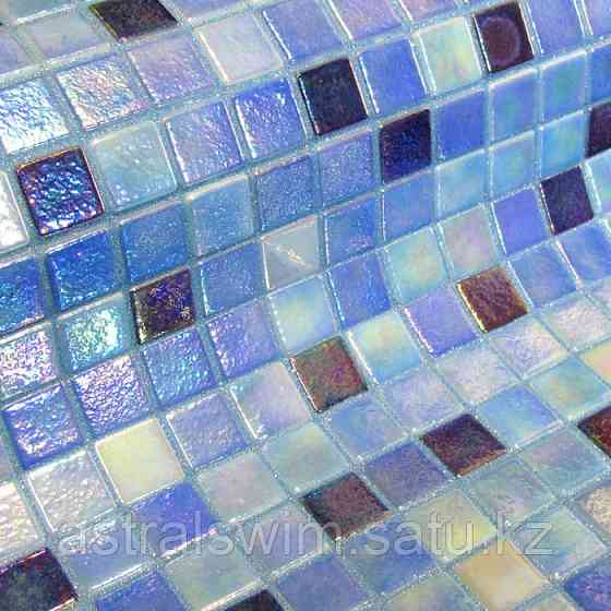 Стеклянная облицовочная мозаика модели Delphinus Астана