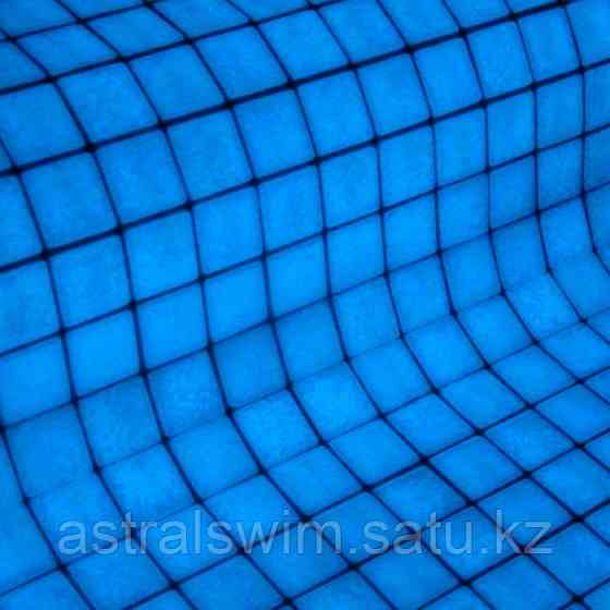 Стеклянная облицовочная мозаика модели Fosfo Blue IRIS Астана