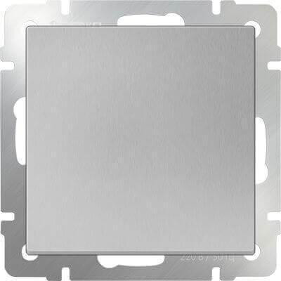 Выключатель Werkel одноклавишный серебряный WL06-SW-1G 4690389053818 Астана - изображение 1