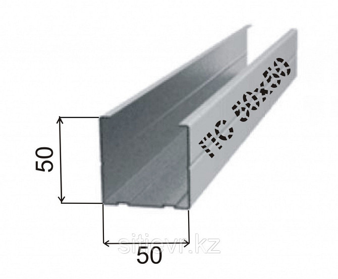 Профиль стоечный 50*50 (0,6+) Астана - изображение 2