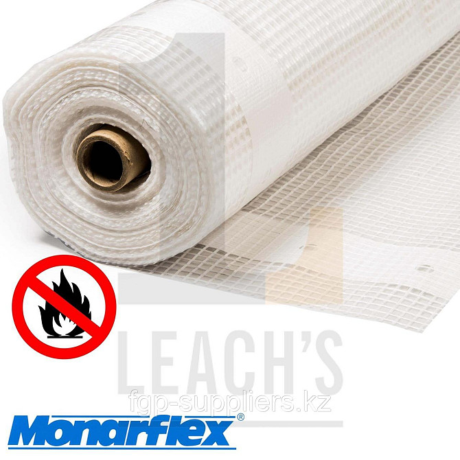 Monarflex Firesmart Stripe Scaffold Sheeting (Choose your roll size) / Monarflex Firesmart Stripe пл Атырау - изображение 1