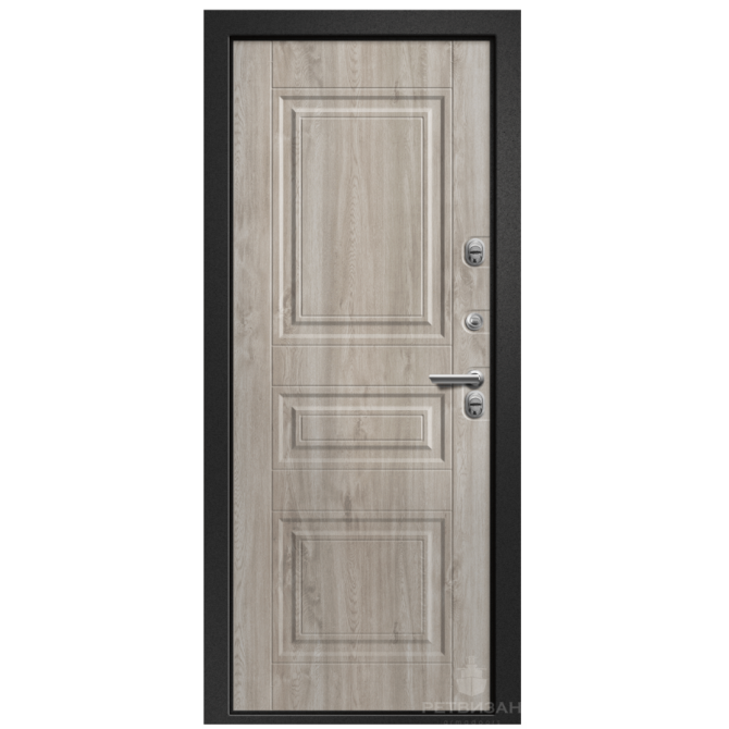 Входная дверь Ретвизан ТРИЕРА 200 Капитель (TERMO) 2050x860 мм, сталь, правая Караганда - изображение 3