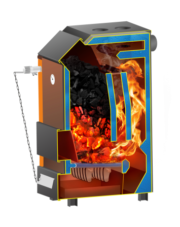 Котел отопления "Магнум" 30 кВт с регулятором тяги Караганда - изображение 4