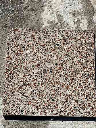 Плитка Терраццо из мраморного, гранитного щебня для облицовки стен, цоколя, лестниц, полов 60*30 см Шымкент
