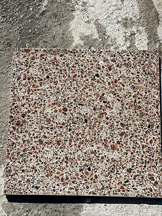 Плитка Терраццо из мраморного, гранитного щебня для облицовки стен, цоколя, лестниц, полов 60*30 см Шымкент - изображение 2