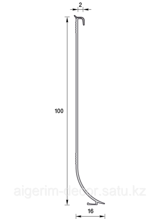 Плинтус для Линолеума Идеал ПЛ100 Шымкент - изображение 1
