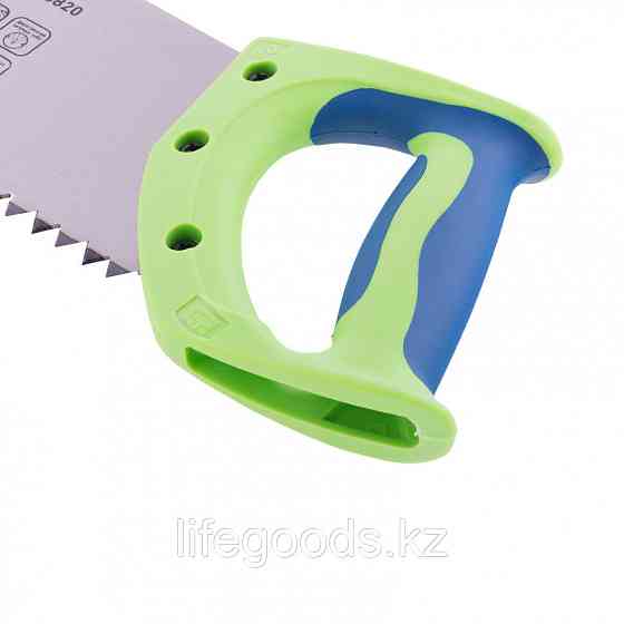 Ножовка по дереву "Зубец", 400 мм, шаг зуба 10 мм, каленый зуб 2D, двухкомпонентная рукоятка Сибртех Алматы