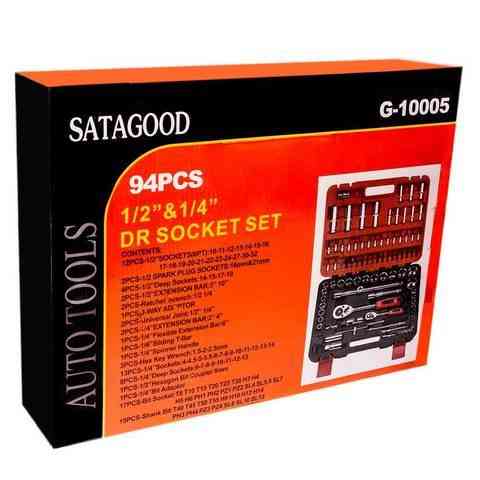 Набор инструментов SATAGOOD TOOLS ¼-1/2" DR SOCKET SET G-10005 [94 предмета] (G-10005) Алматы