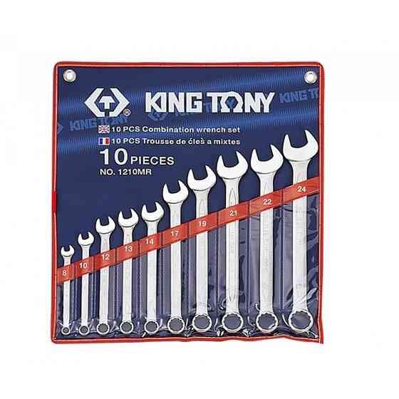Набор комбинированных ключей, 8-24 мм, 10 предметов KING TONY 1210MR Алматы