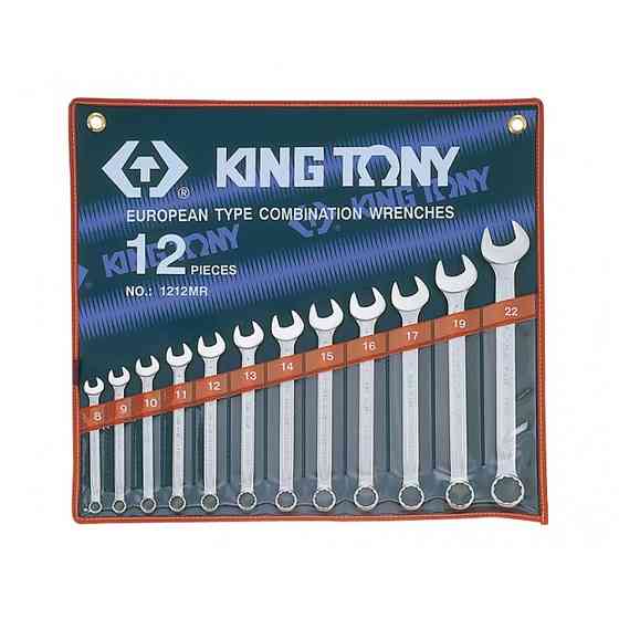 Набор комбинированных ключей, 8-22 мм, 12 предметов KING TONY 1212MR Алматы