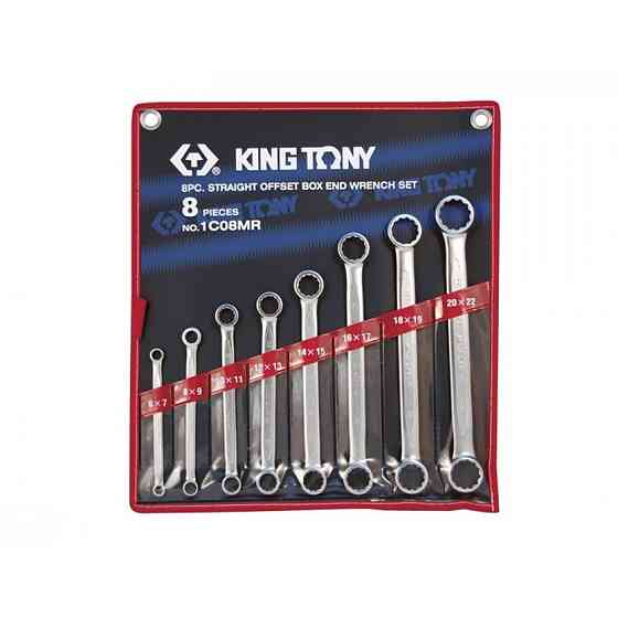Набор накидных ключей, 6-22 мм 8 предметов KING TONY 1C08MR (Код: 1C08MR) Алматы