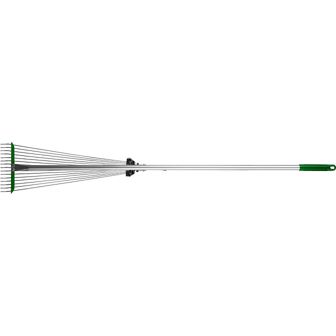 POCTOK РВ-15 грабли веерные с алюминиевым черенком, регулируемые, длина 1180 мм (39640) Алматы - изображение 2
