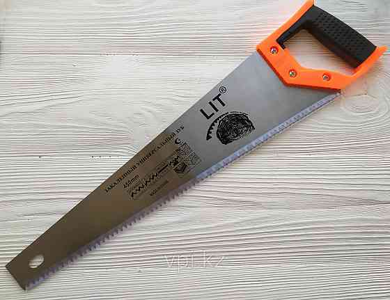 Ножовка по дереву, каленый зуб tpi-8, 450мм. LIT Усть-Каменогорск