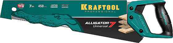Ножовка универсальная Alligator 7, KRAFTOOL, 7 TPI, 450 мм (15004-45_z01) Алматы