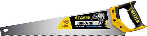 STAYER 7 TPI, 500мм, ножовка универсальная (пила) Cobra 3D 1512-50_z01 Алматы