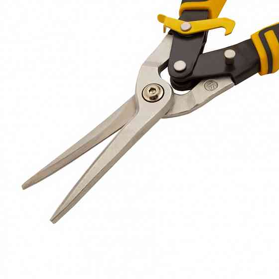 Ножницы по металлу, 315 мм, прямой проходной рез, сталь-CrMo, трехкомпонентные рукоятки Denzel Алматы