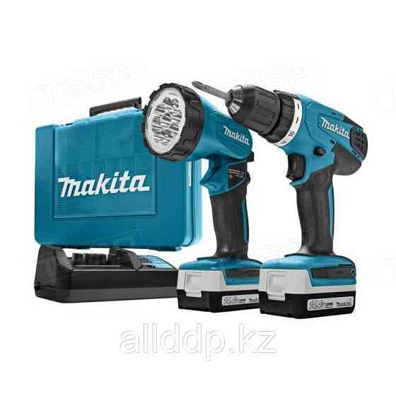 Аккумуляторная дрель-шуруповёрт Makita DF347DWLE Алматы