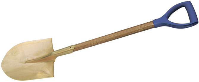 Искробезопасная лопата штыковая с удлинённой рукояткой 240 x 1450 мм Атырау - изображение 1