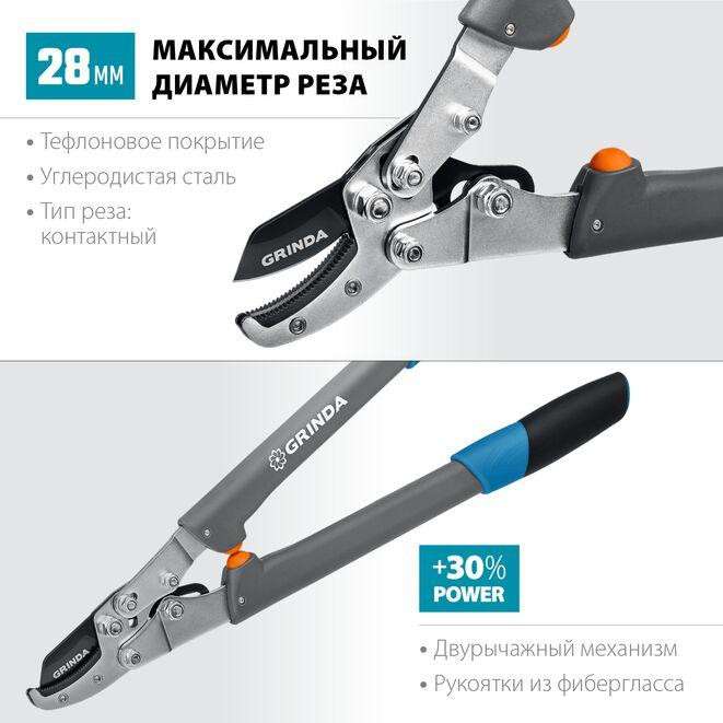 Сучкорез C-700A, GRINDA 520 мм, композитные ручки (424522) Алматы - изображение 3