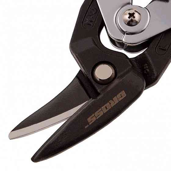 Ножницы по металлу "Piranha", усиленные, 255 мм, прямой и левый рез, сталь СrMo, двухкомпонентные ру Алматы