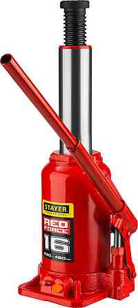 Домкрат бутылочный Stayer, 16 т., 230-460 мм, серия "Red force" (43160-16_z01) Нур-Султан